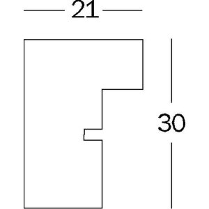 Telaio in legno Walther Stockholm bianco 40x50 cm con vetro acrilico passepartout