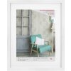 Telaio in legno Walther Stockholm bianco 40x50 cm con vetro acrilico passepartout