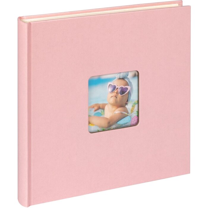 Walther Album fotografico Fun 26x25 cm rosa 40 pagine bianche