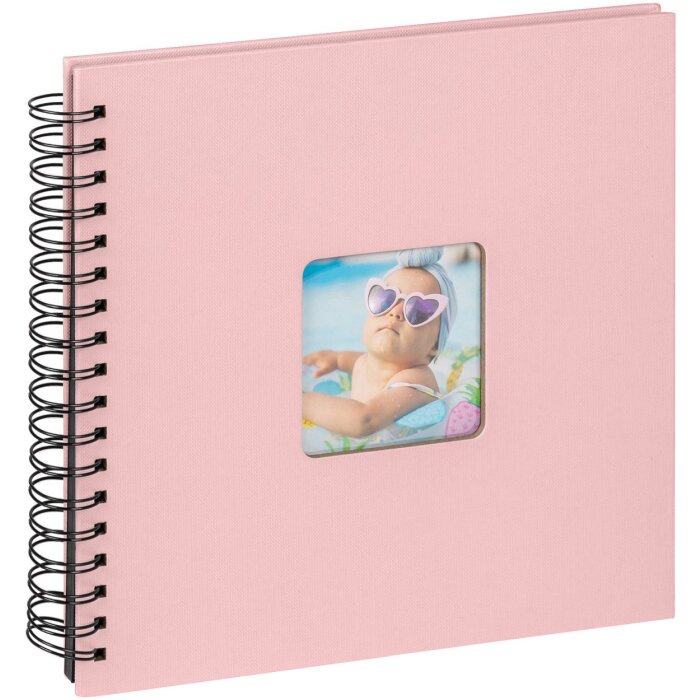 Walther Album a spirale Fun rosa 26x25 cm 40 pagine nere