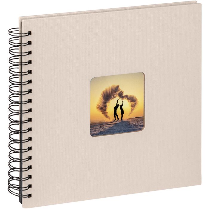 Walther Album a spirale Fun chamois 26x25 cm 40 pagine nere