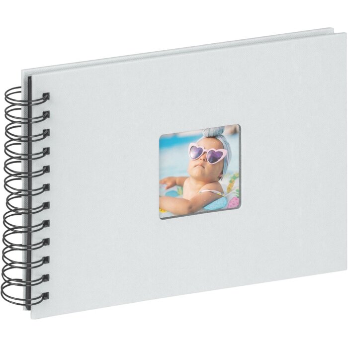 Walther album a spirale Fun azzurro 23x17 cm 40 pagine nere