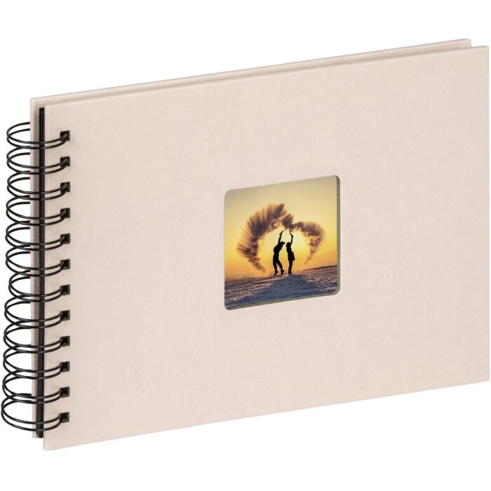 Walther Album a spirale Fun chamois 23x17 cm 40 pagine nere