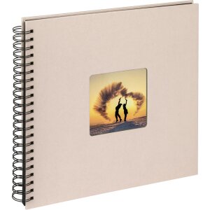 Walther Album a spirale Fun chamois 30x30 cm 50 pagine nere
