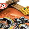 ZEP Decorazione murale in metallo GRANTI 59x40x4 cm Motocicletta