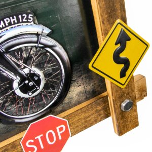 ZEP Decorazione murale GALLUP 59x40x4 cm Motocicletta