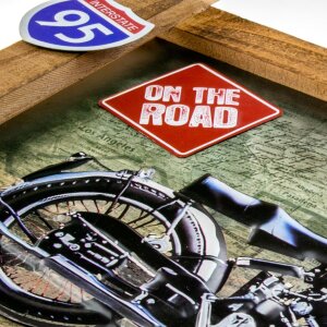 ZEP Decorazione murale GALLUP 59x40x4 cm Motocicletta