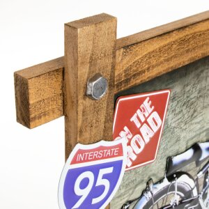 ZEP Decorazione murale GALLUP 59x40x4 cm Motocicletta
