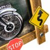 ZEP Decorazione murale GALLUP 59x40x4 cm Motocicletta