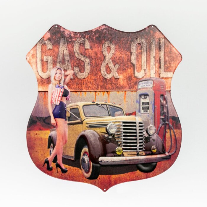 ZEP Cartello in metallo PRATT 42,5x40x0,5 cm Gas e petrolio