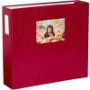HNFD album fotografico Lona in lino rosso 1000 immagini 34,5x33 cm 168 pagine bianche
