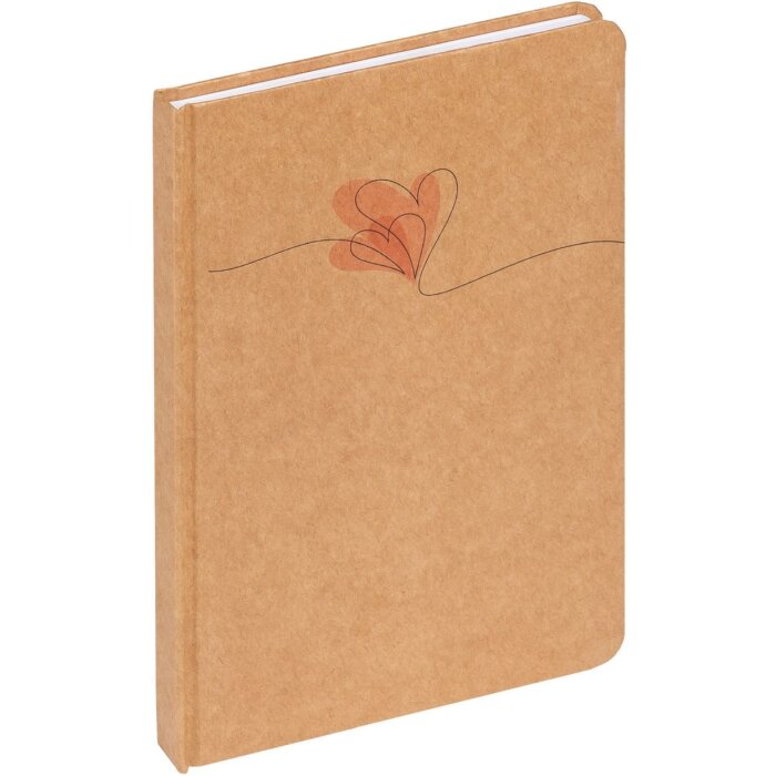 Walther Taccuino Cuore marrone 21x15 cm 80 fogli punteggiati