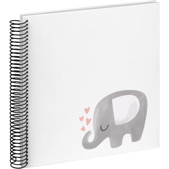Walther Babyablum Album a spirale Elephant Hearting 25x25 cm 40 pagine bianche