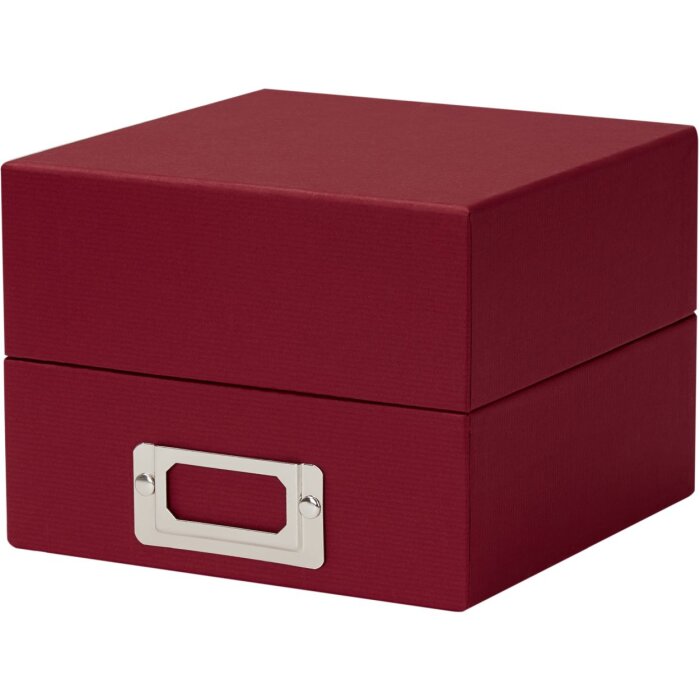HNFD scatola fotografica Sawala 700 foto 10x15 cm divisori rosso