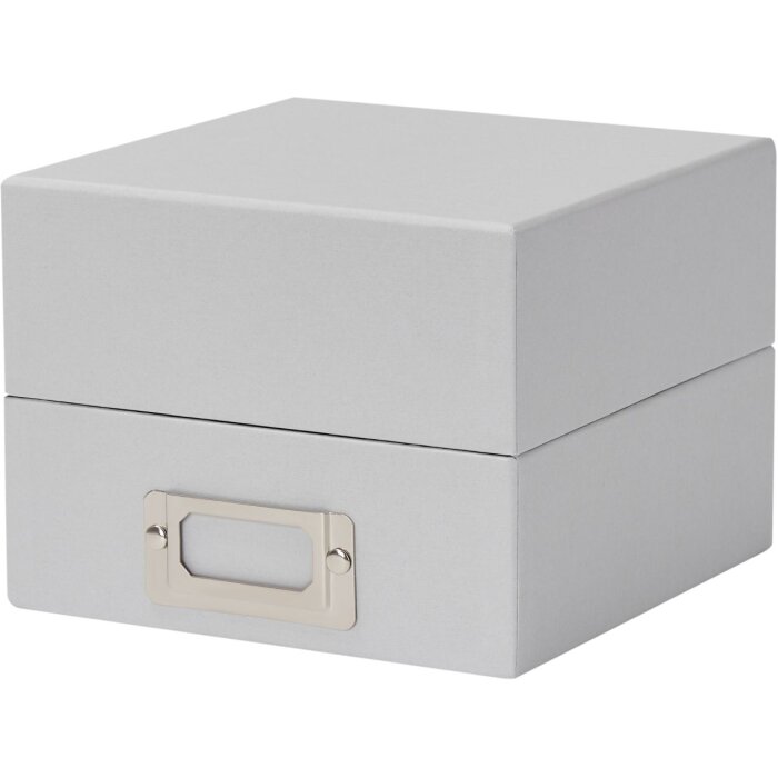 HNFD Sawala scatola fotografica 700 foto 10x15 cm divisori grigio ghiaccio
