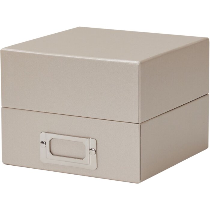 HNFD scatola fotografica Sawala 700 foto 10x15 cm divisori taupe metallizzato