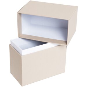 HNFD Photo Box Parda 300 foto 10x15 cm taupe metalic collar standing high