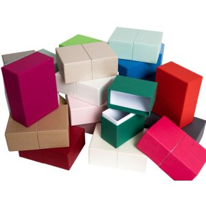 HNFD Photo Box Parda 300 foto 10x15 cm acciaio colletto blu in piedi alto