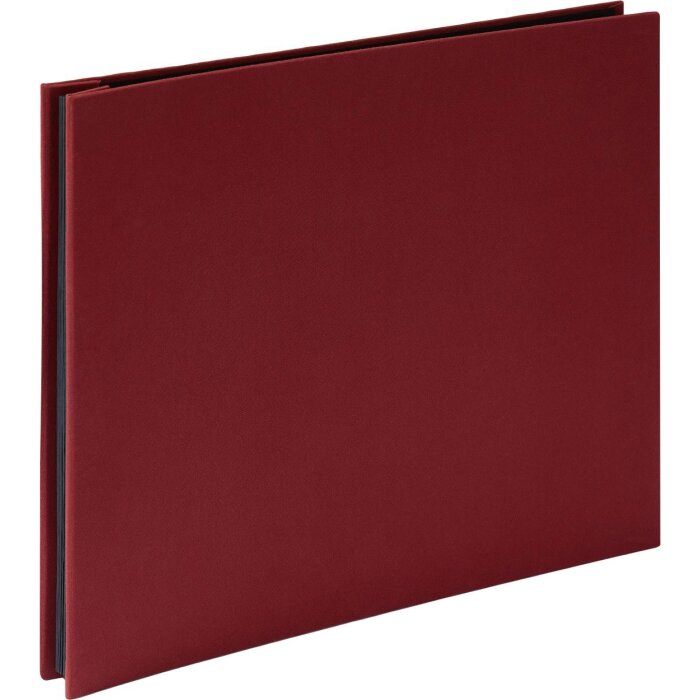 HNFD Album a vite in lino rosso 38x31 cm 40 pagine cartoncino fotografico