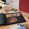 HNFD Album a vite in lino blu 38x31 cm 40 pagine cartoncino fotografico