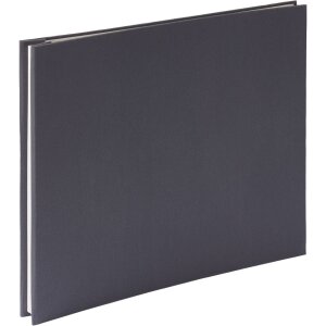 HNFD Album a vite in lino grigio 38x31 cm 40 pagine bianche