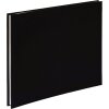 HNFD Album a vite in lino nero 38x31 cm 40 pagine bianche