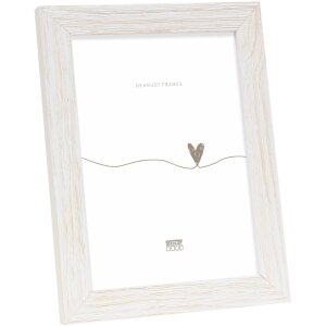 Cornice in legno Deknudt S68VF bianco 10x15 cm
