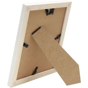 Cornice in legno Deknudt S68VF bianco 10x15 cm