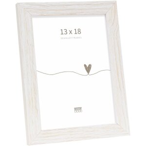 Cornice in legno Deknudt S68VF bianco 13x18 cm