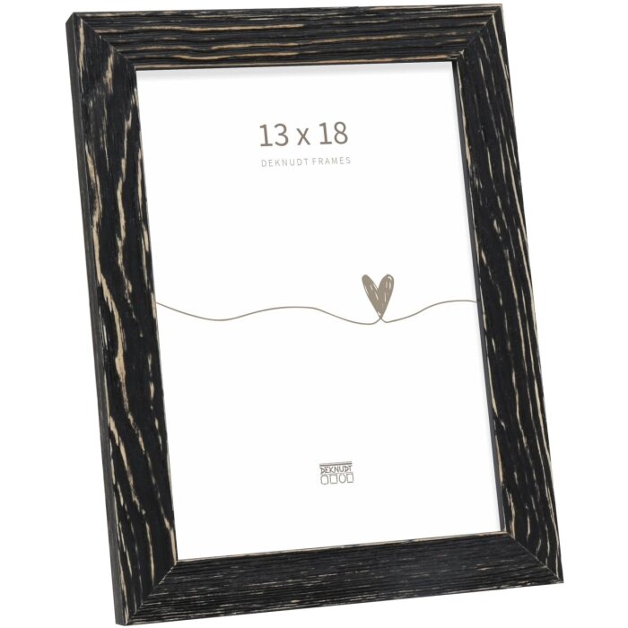 Cornice in legno Deknudt S68VF nero 13x18 cm