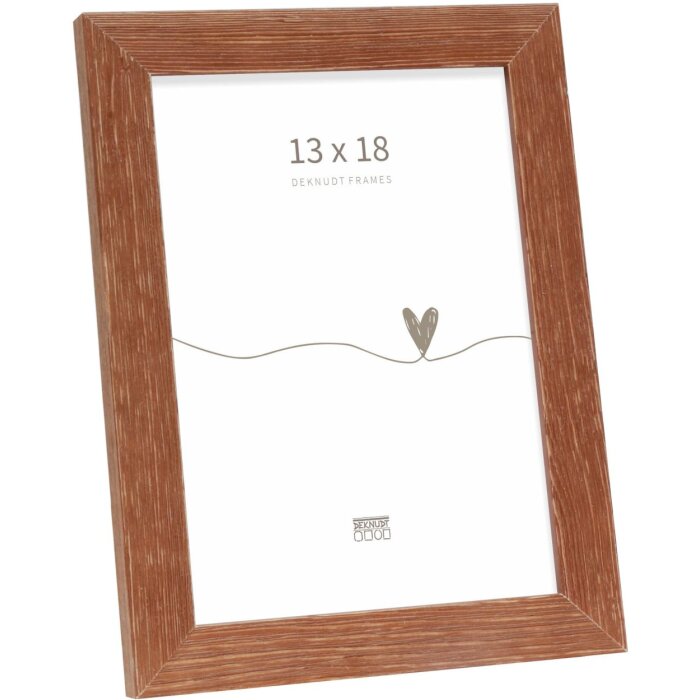 Cornice in legno Deknudt S68VF marrone 13x18 cm