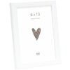 Cornice in legno Deknudt S41JK1 bianco 9x13 cm