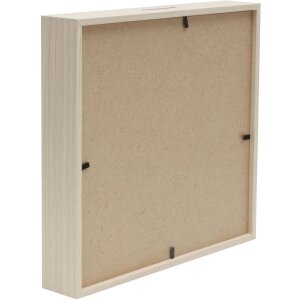 Salvadanaio in legno Deknudt S68VD1 natura 18x18 cm