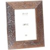 Portafoto in legno Deknudt con stampa floreale S68VH marrone 10x15 cm