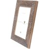 Portafoto in legno Deknudt con stampa floreale S68VH marrone 10x15 cm