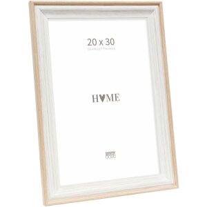 Cornice in legno Deknudt S68VG1 bianco-natura 20x30 cm