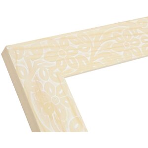 Cornice per foto in legno con stampa floreale S68VH naturale 13x18 cm