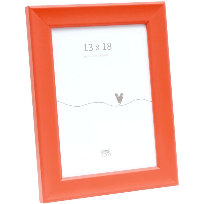 Cornice di legno Deknudt S45Y arancione 13x18 cm