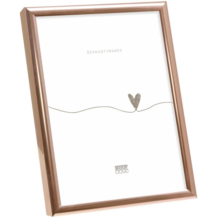 Cornice in alluminio Deknudt S027 oro rosa 15x20 cm