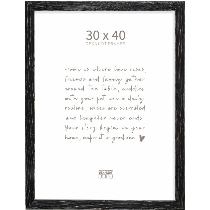 Cornice in legno Deknudt S68VF nero 30x40 cm