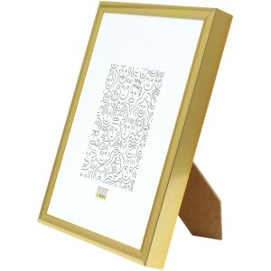 Cornice in alluminio Deknudt S027 oro 21x29,7 cm