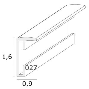 Cornice in alluminio Deknudt S027 oro rosa 20x30 cm