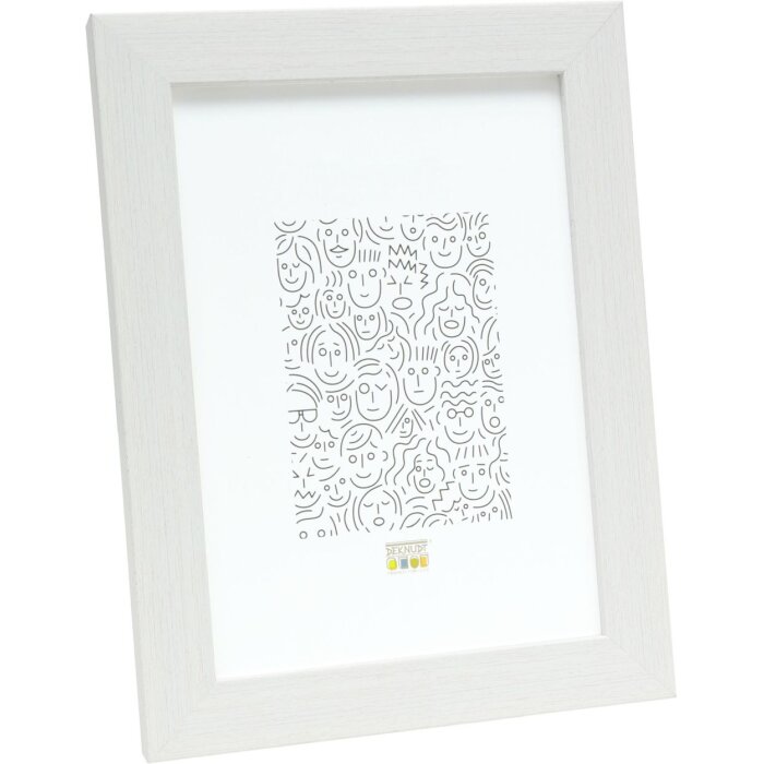 Cornice in plastica Deknudt S41VF1 bianco 21x29,7 cm Cornice per certificati DIN A4