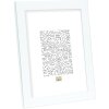 Cornice in plastica Deknudt S41VK1 bianca con bordo argentato 21x29,7 cm DIN A4
