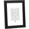Cornice in plastica Deknudt S41VK2 nera con bordo argentato 21x29,7 cm DIN A4