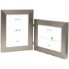 Deknudt Cornice doppia in plastica S41VD1 argento 2 foto 10x15 cm