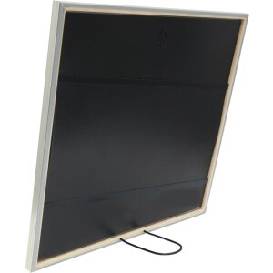 Deknudt Cornice da galleria in legno S41JD1 argento 4 foto 10x15 cm (31,4x31,4 cm)