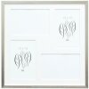 Deknudt Cornice da galleria in legno S41JD1 argento 4 foto 10x15 cm (31,4x31,4 cm)