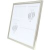 Deknudt Cornice da galleria in legno S41JD1 argento 4 foto 10x15 cm (31,4x31,4 cm)