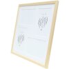 Cornice da galleria in legno Deknudt S41JH1 naturale 4 foto 10x15 cm (31,4x31,4 cm)
